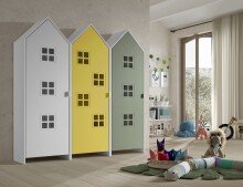 Kleiderschrank >CASAMI BRUGES< in Korpus Weiß...