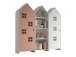 Kleiderschrank >CASAMI BRUGES< in Korpus Weiß / Front Pink u. Weiß, MDF