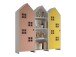 Kleiderschrank >CASAMI BRUGES< in Korpus Weiß / Front Pink u. Gelb, MDF