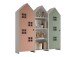 Kleiderschrank >CASAMI BRUGES< in Korpus Weiß / Front Pink u. Grün, MDF
