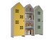 Kleiderschrank >CASAMI BRUGES< in Korpus Weiß / Front Gelb u. Grün, MDF