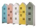 Kleiderschrank >CASAMI BRUGES< in Korpus Weiß / Front Weiß, Blau, Grün, Pink u. Gelb