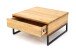 Couchtisch >2139< in Eiche, Gestell metall - 65x34x65cm (BxHxT)