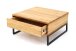 Couchtisch >2139< in Eiche, Gestell metall - 65x34x65cm (BxHxT)