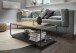 Couchtisch >2149< in Wildeiche, Gestell Metall - 100x40x60cm (BxHxT)