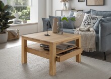 Couchtisch >2152< in Eiche, Gestell Eiche - 70x48x70cm (BxHxT)