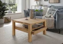 Couchtisch >2152< in Eiche, Gestell Eiche -...