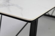 Couchtisch >2156-19< in Hellgrau, Gestell Schwarz - 110x42x60cm (BxHxT)