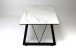 Couchtisch >2156-19< in Hellgrau, Gestell Schwarz - 110x42x60cm (BxHxT)