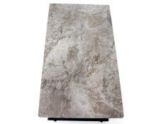 Couchtisch >2156-23< in dunkelgrau, Gestell schwarz - 110x42x60cm (BxHxT)