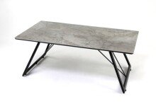 Couchtisch >2156-23< in dunkelgrau, Gestell schwarz...