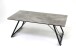 Couchtisch >2156-23< in dunkelgrau, Gestell schwarz - 110x42x60cm (BxHxT)