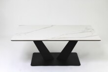 Couchtisch >2157-19< in hellgrau, Gestell Metall - 110x42cm (BxH)