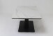 Couchtisch >2157-19< in hellgrau, Gestell Metall - 110x42cm (BxH)