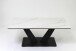 Couchtisch >2157-19< in hellgrau, Gestell Metall - 110x42cm (BxH)