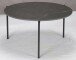 Couchtisch >2164-05< in schwarz, Mgestell Metall - 46x82cm (HxD)