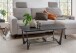 Couchtisch >2177-10< in Schwarz, Gestell Eisen - 110x42x60cm (BxHxT)