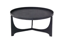 Couchtisch >2190< in Schwarz, Aluminium - 36x75cm...