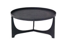 Couchtisch >2190< in Schwarz, Aluminium - 36x75cm...