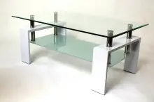 Couchtisch >5/216-11< in Weiß, Gestell MDF -...