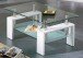 Couchtisch >5/216-11< in Weiß, Gestell MDF - 100x45x60cm (BxHxT)