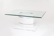 Couchtisch >5033-11< in Glas, MDF - 100x42x60cm...