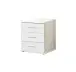 Schubkastenkommode >Clack< in HOCHGLANZ LACK WEISS - 46x58x40cm (BxHxT)