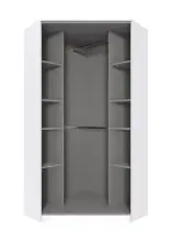 Eckkleiderschrank >Clack< Korpus weiss mit...