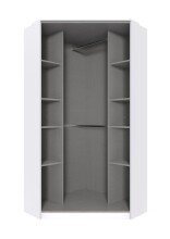 Eckkleiderschrank >Clack< Korpus weiss mit...