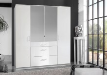 Drehtürenschrank >Clack< in HOCHGLANZ LACK...