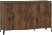 Sideboard >GENIO industrial< in Eiche, Holzwerkstoff - 138x84x40cm (BxHxT)