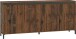 Sideboard >GENIO industrial< in Eiche, Holzwerkstoff - 184x84x40cm (BxHxT)