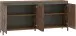 Sideboard >GENIO industrial< in Eiche, Holzwerkstoff - 184x84x40cm (BxHxT)