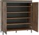 Schuhschrank >GENIO industrial< in Eiche, Holzwerkstoff - 100x110x40cm (BxHxT)