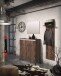 Garderobenpaneel >GENIO industrial< in Eiche, Holzwerkstoff - 40x170x26 (BxHxT)