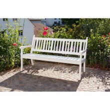 Gartenbank >Hohenzollern< in weiß, Kunststoff...