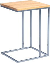 Beistelltisch >Finn < in silber & braun, Metall...