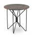Beistelltisch >Faber 1< in silber matt/schwarz - 52x50 (HxD)