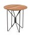 Beistelltisch > Faber 1< in braun / schwarz - 52x50 (HxD)