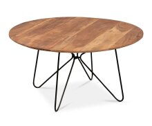 Couchtisch >Faber 2< in braun / schwarz - 46x90 (HxD)