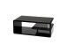 Couchtisch >5052-05< in Schwarz, MDF - 110x42x60cm (BxHxT)