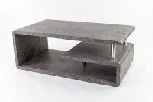 Couchtisch >5052-30< in Grau Stein optik, MDF - 110x42x60cm (BxHxT)