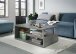 Couchtisch >5052-30< in Grau Stein optik, MDF - 110x42x60cm (BxHxT)