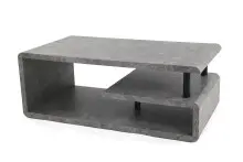 Couchtisch >5052-30.05< in Grau Stein Optik, MDF -...