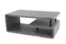 Couchtisch >5052-30.05< in Grau Stein Optik, MDF - 110x42x60cm (BxHxT)