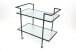 Servierwagen >5219-05< in Schwarz, Metall - 83x74x46cm (BxHxT)