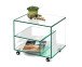 Ablageregal >6/174< in Klarglas, Glas - 50x45x40cm (BxHxT)