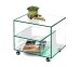 Ablageregal >6/174< in Klarglas, Glas - 50x45x40cm (BxHxT)
