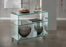 Küchenwagen >6/180< in Klarglas, Glas -...