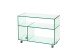 Küchenwagen >6/180< in Klarglas, Glas - 80x60x35cm (BxHxT)